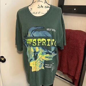 Offspring Band Music Green Self Esteem Graphic Pullover T-Shirt